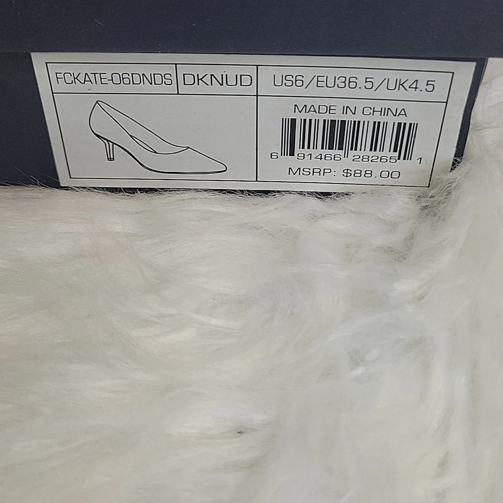 French Connection Nude Pointed-Toe‎ Pump Classic Work Heel Size 6 NWT
